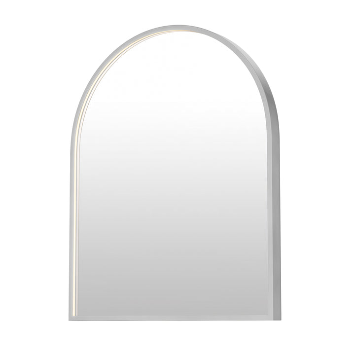 Elisse Arch 24" x 30" LED Mirror by ET2 Lighting in Satin Nickel finish