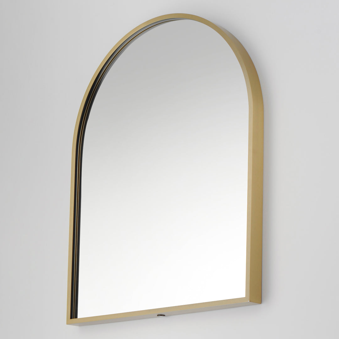 Elisse Arch 24" x 30" LED Mirror by ET2 Lighting, styled view 1