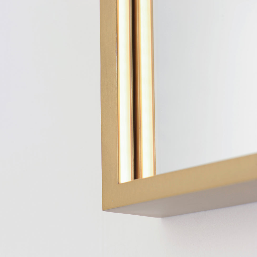 Elisse Arch 24" x 30" LED Mirror by ET2 Lighting, styled view 4