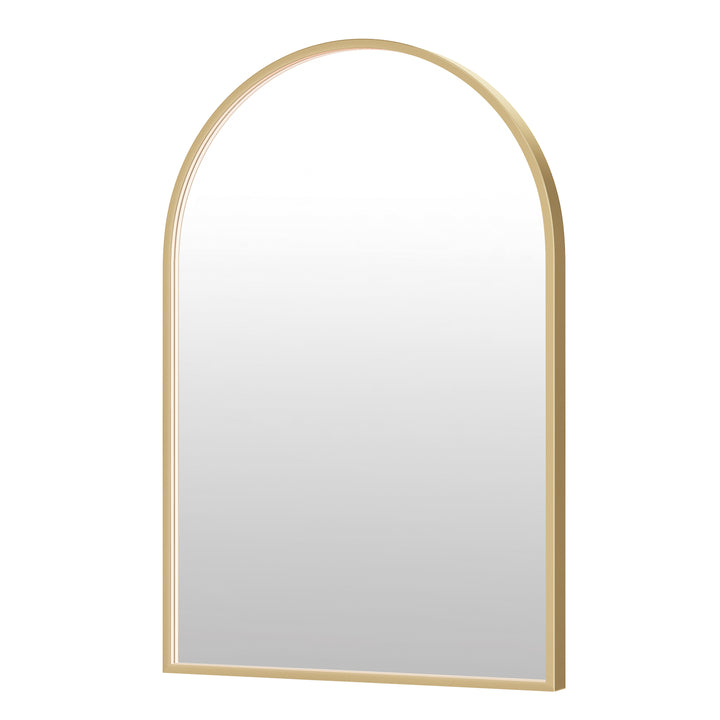 Elisse Arch 24 by 36 inch LED Mirror in Gold