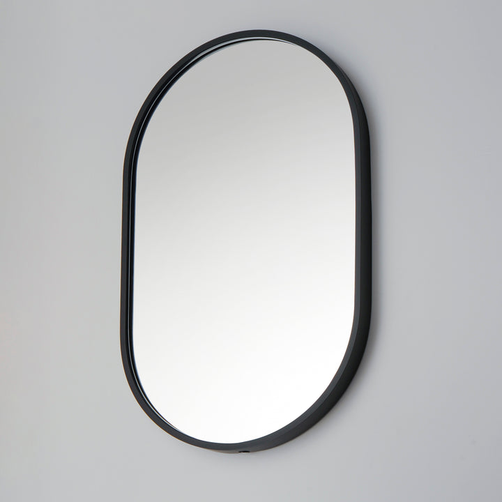 Elisse Oval 20" x 32" LED Mirror by ET2 Lighting, styled view 2