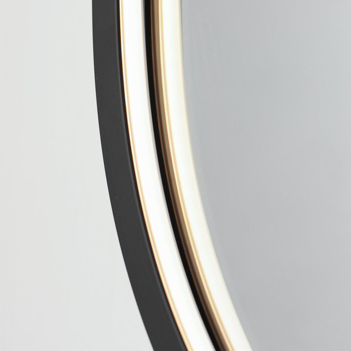Elisse Oval 20" x 32" LED Mirror by ET2 Lighting, styled view 3