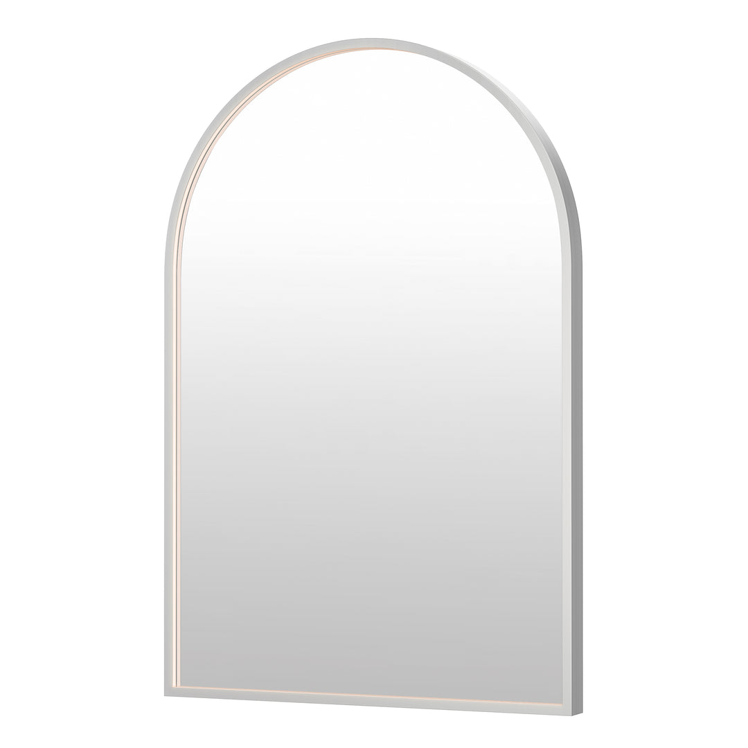 Elisse Arch 24 by 36 inch LED Mirror in Satin Nickel