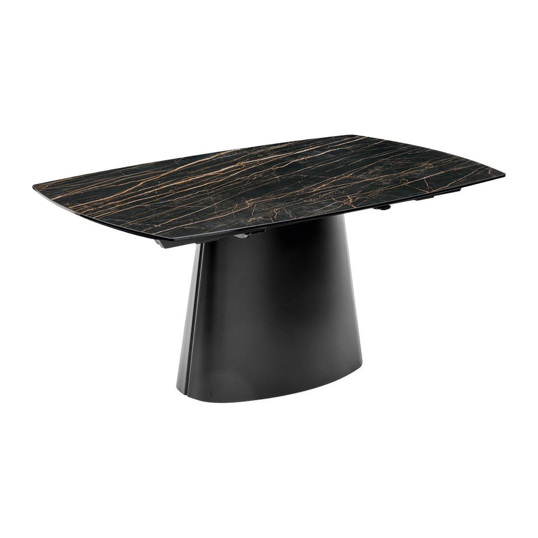 Ellisse Barrel Extendable Dining Table by Connubia, white background