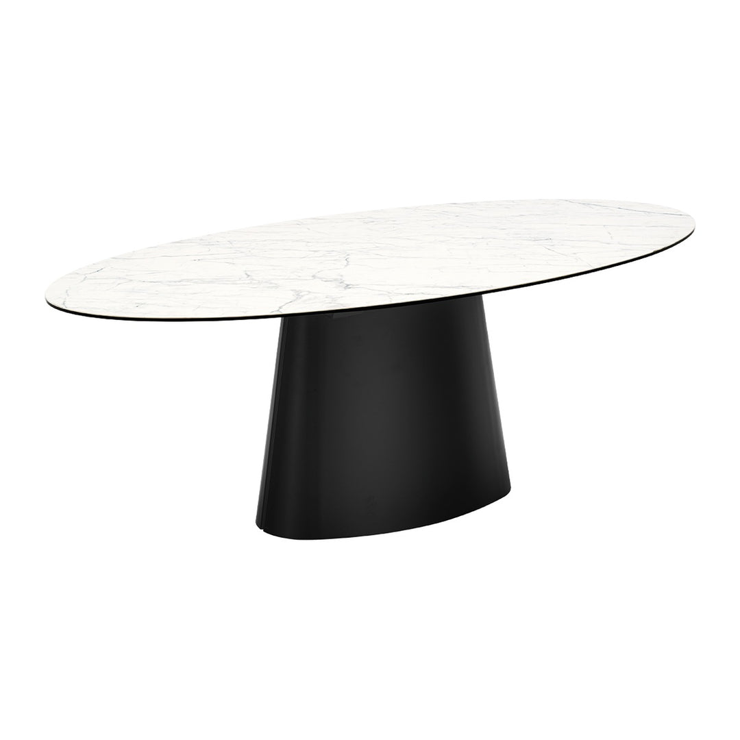 Ellisse Oval Dining Table by Connubia detail view