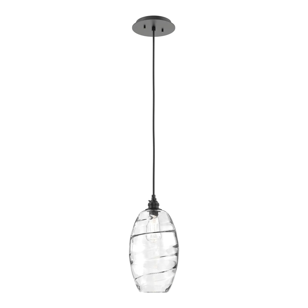 Ellisse Pendant by Hammerton Studio in Matte Black