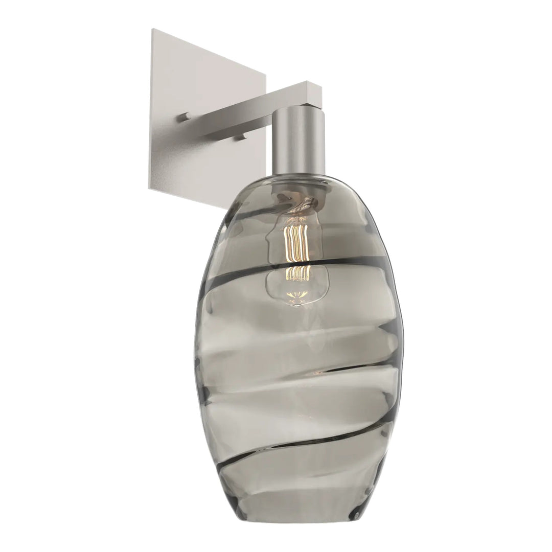 Ellisse Sconce by Hammerton Studio in Beige Silver