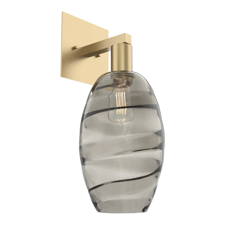 Ellisse Sconce by Hammerton Studio in Gilded Brass