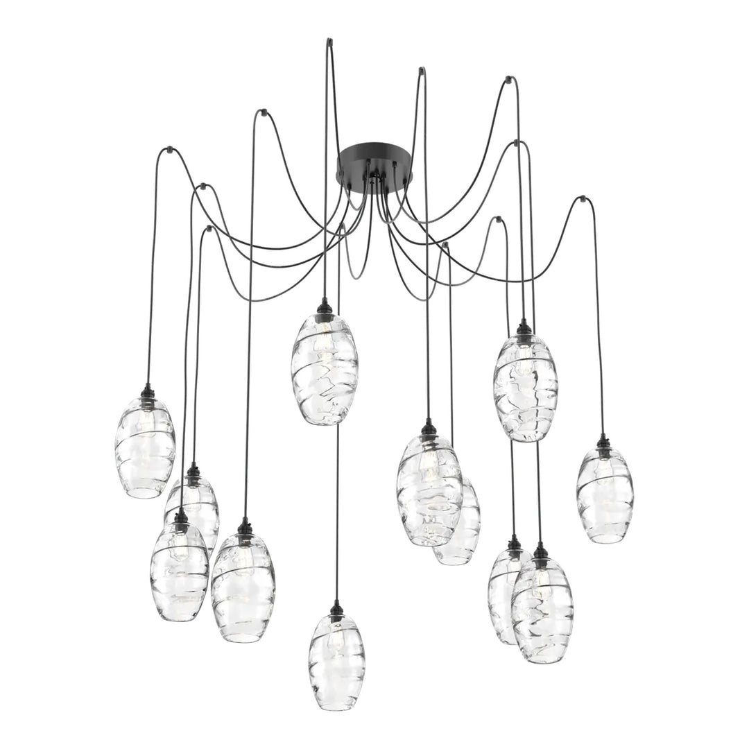 Ellisse Swag Chandelier by Hammerton Studio, 12 Lights