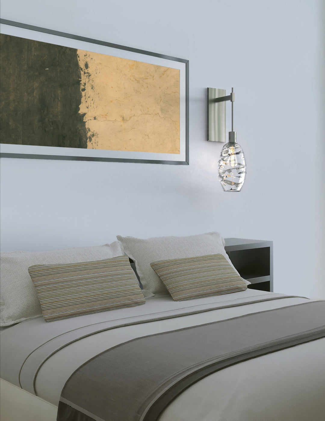 Ellisse Tempo Sconce by Hammerton Studio in a styled interior