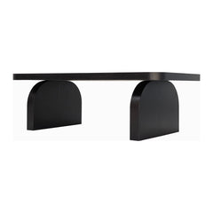 Elora Dining Bench by Modus in Jet — product view on a white background