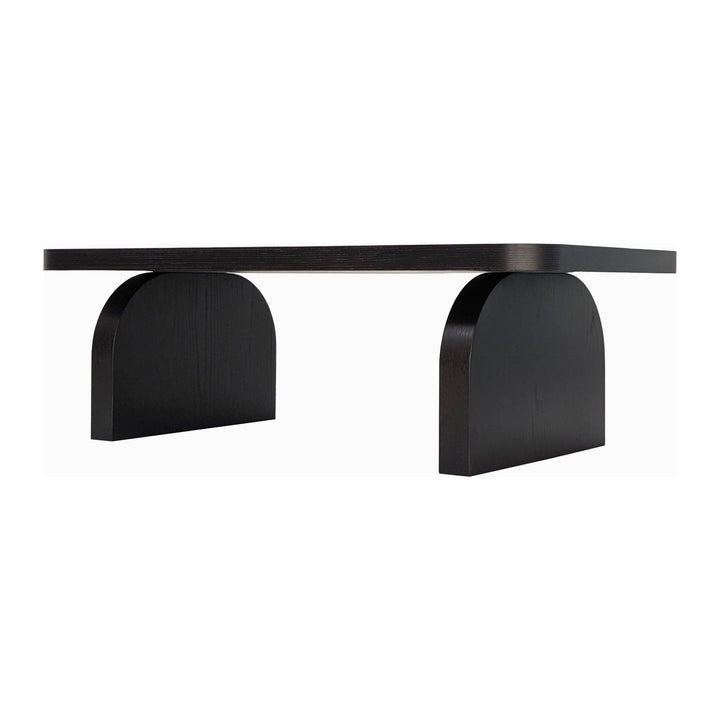 Elora Dining Bench by Modus in Jet — product view on a white background