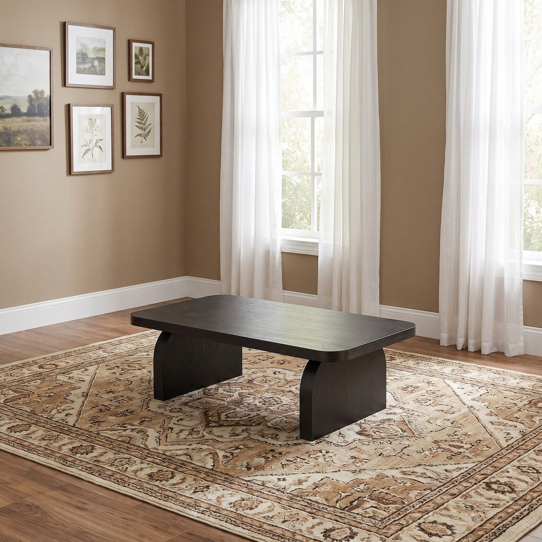Elora Dining Bench in Jet — lifestyle photo