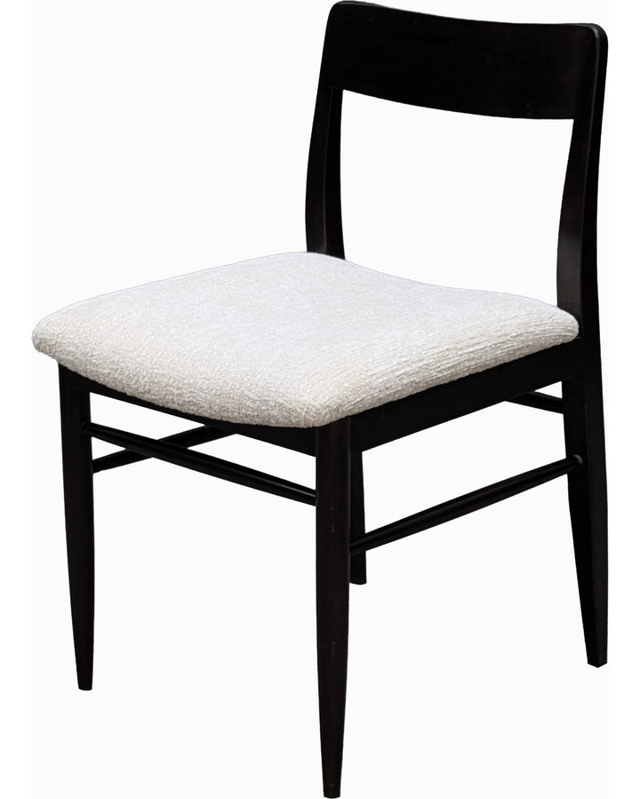 Elora Dining Chair in Jet — product view on a white background
