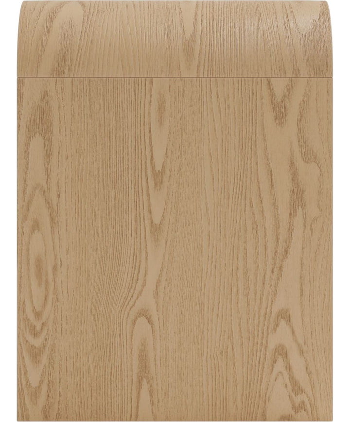 Elora One Drawer Nightstand in Timber — side view