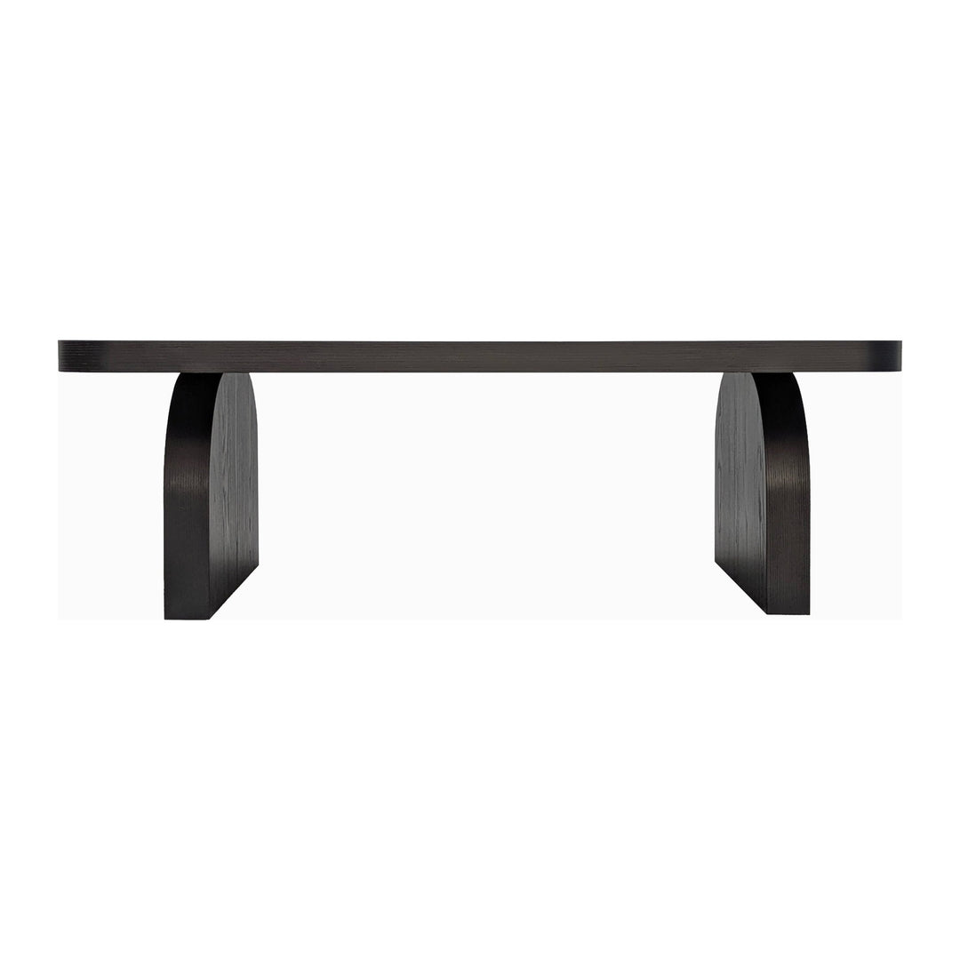 Elora Rectangular Coffee Table by Modus in Jet — product view on a white background