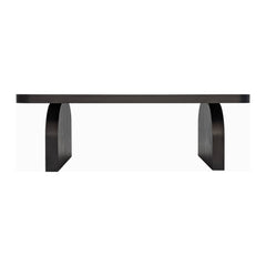 Elora Rectangular Coffee Table by Modus in Jet — product view on a white background