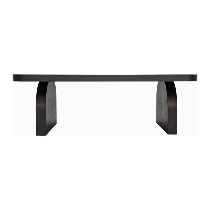 Elora Rectangular Coffee Table by Modus in Jet — product view on a white background