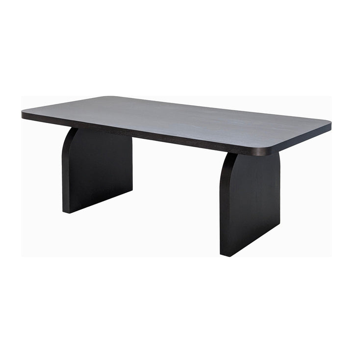 Elora Rectangular Dining Table by Modus in Jet — product view on a white background
