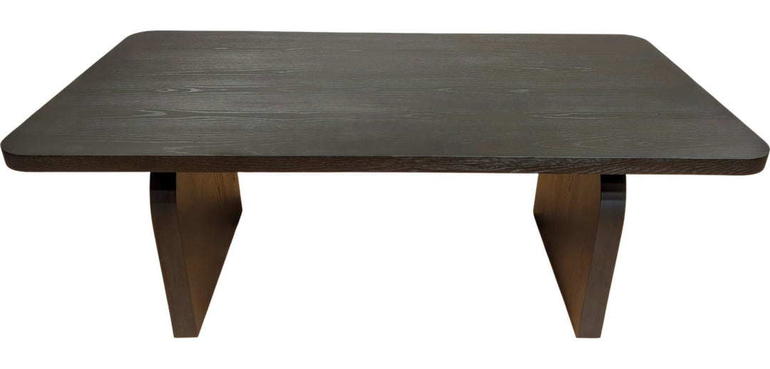Elora Rectangular Dining Table in Jet — product view on a white background