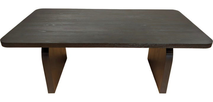 Elora Rectangular Dining Table in Jet — product view on a white background