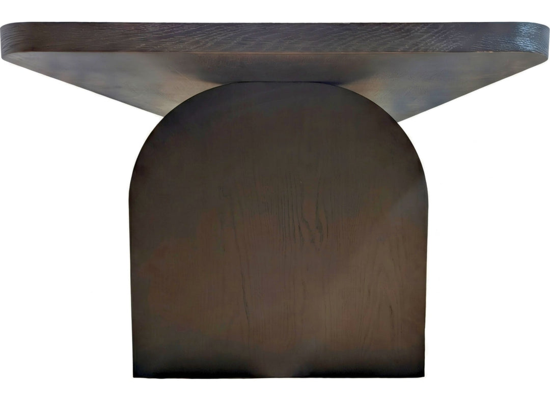 Elora Rectangular Dining Table in Jet — product view on a white background