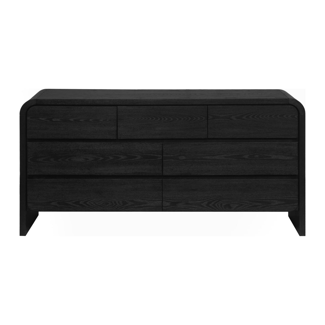 Elora Seven Drawer Dresser by Modus in Jet — on a white background