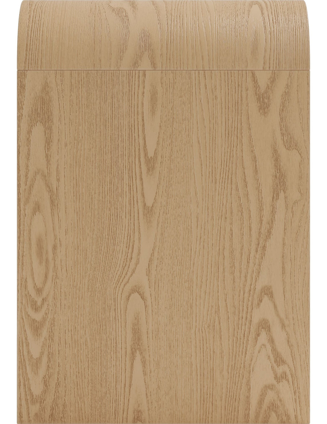 Elora Two Drawer Nightstand in Timber — side view