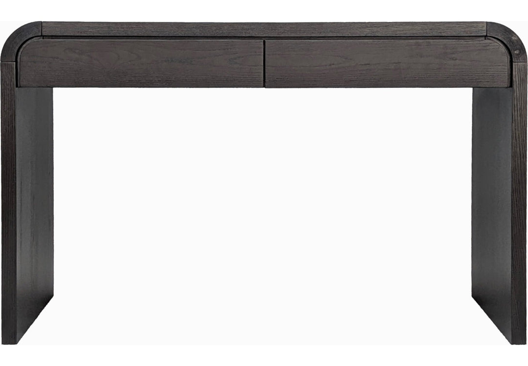 Elora Writing Desk in Jet — product view on a white background