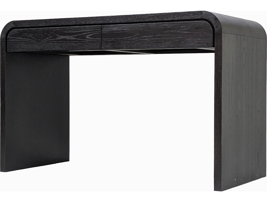 Elora Writing Desk in Jet — product view on a white background