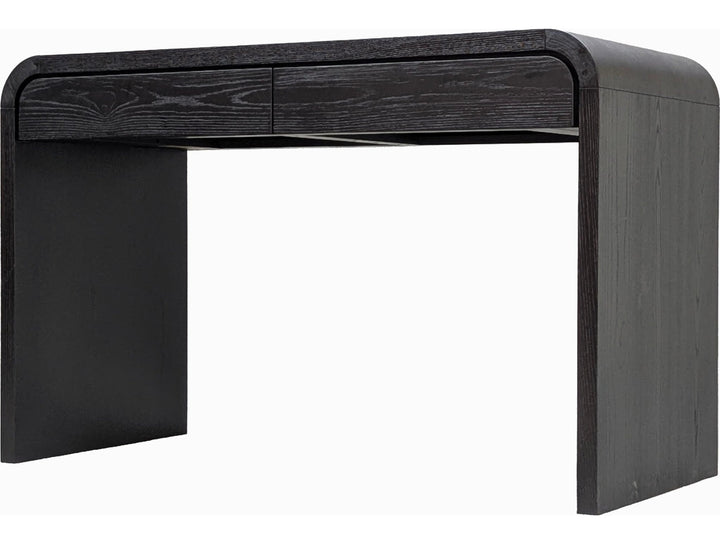 Elora Writing Desk in Jet — product view on a white background