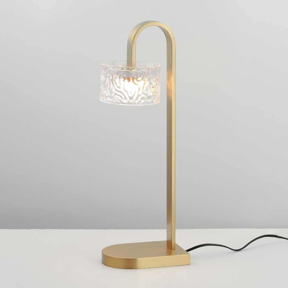 Elysian 1-Light LED Table Lamp by ET2 Lighting, styled view 1