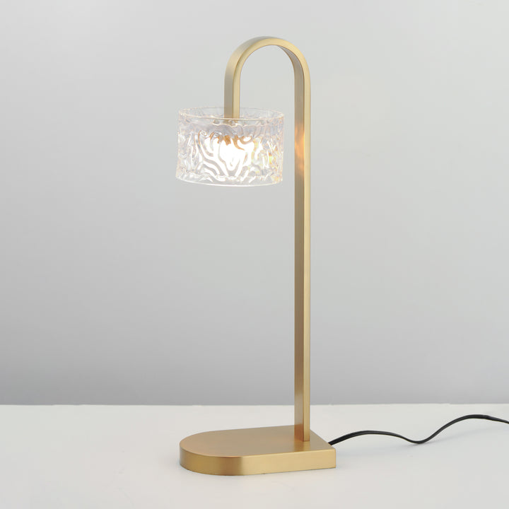 Elysian 1-Light LED Table Lamp by ET2 Lighting, styled view 1