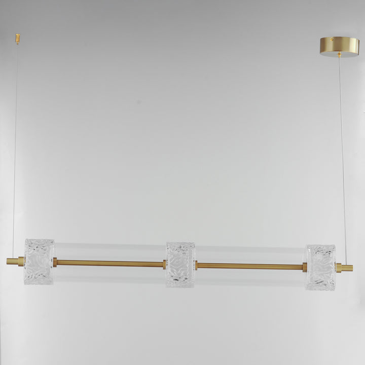 Elysian 3-Light LED Linear Pendant by ET2 Lighting, styled view 1