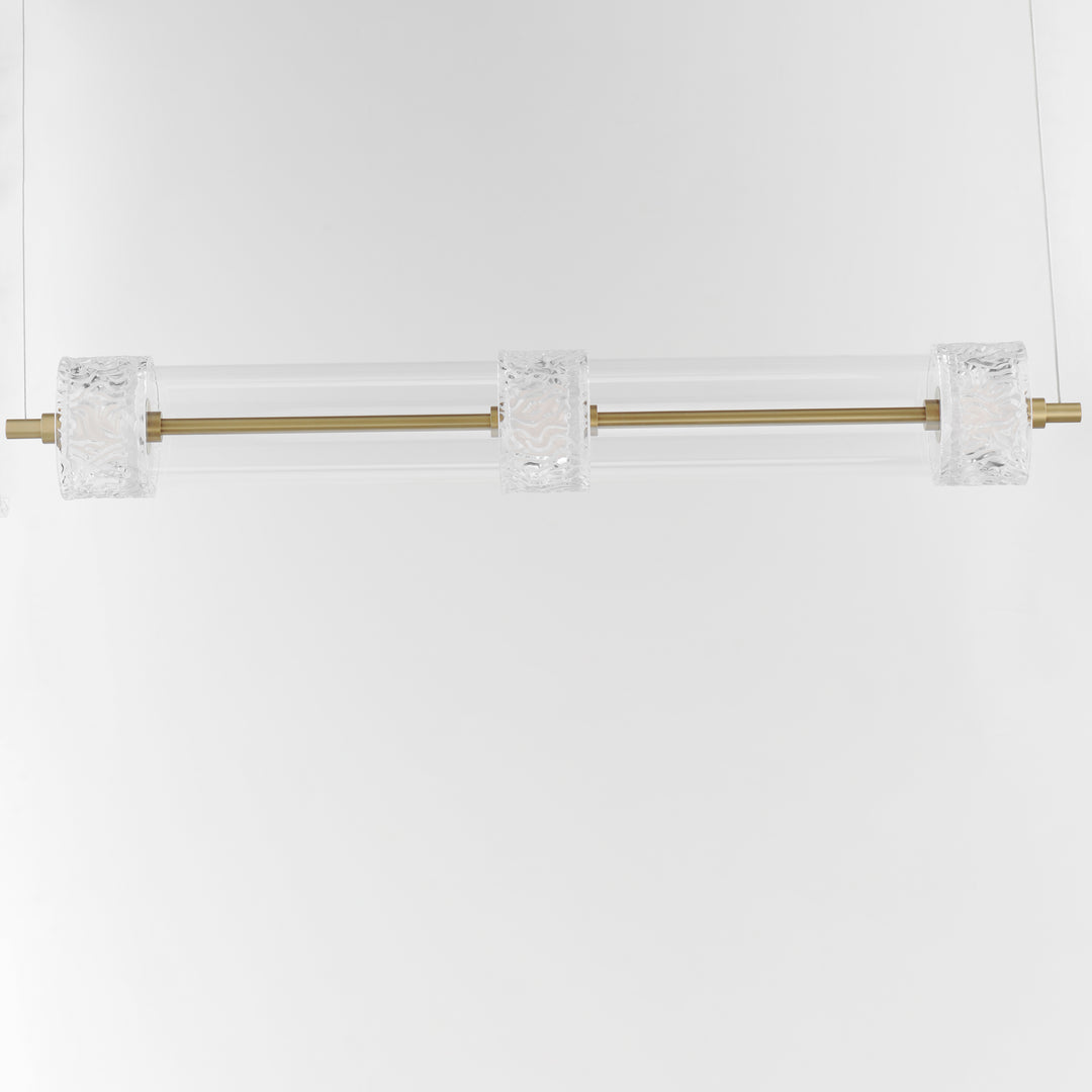 Elysian 3-Light LED Linear Pendant by ET2 Lighting, styled view 2