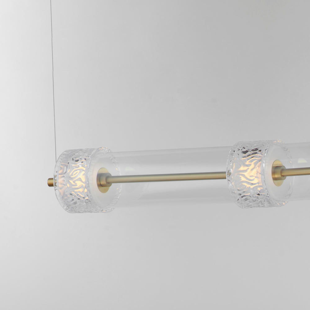Elysian 4-Light LED Linear Pendant by ET2 Lighting, styled view 1