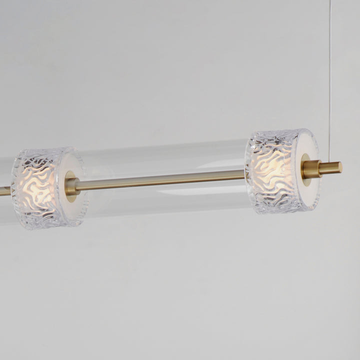 Elysian 4-Light LED Linear Pendant by ET2 Lighting, styled view 2