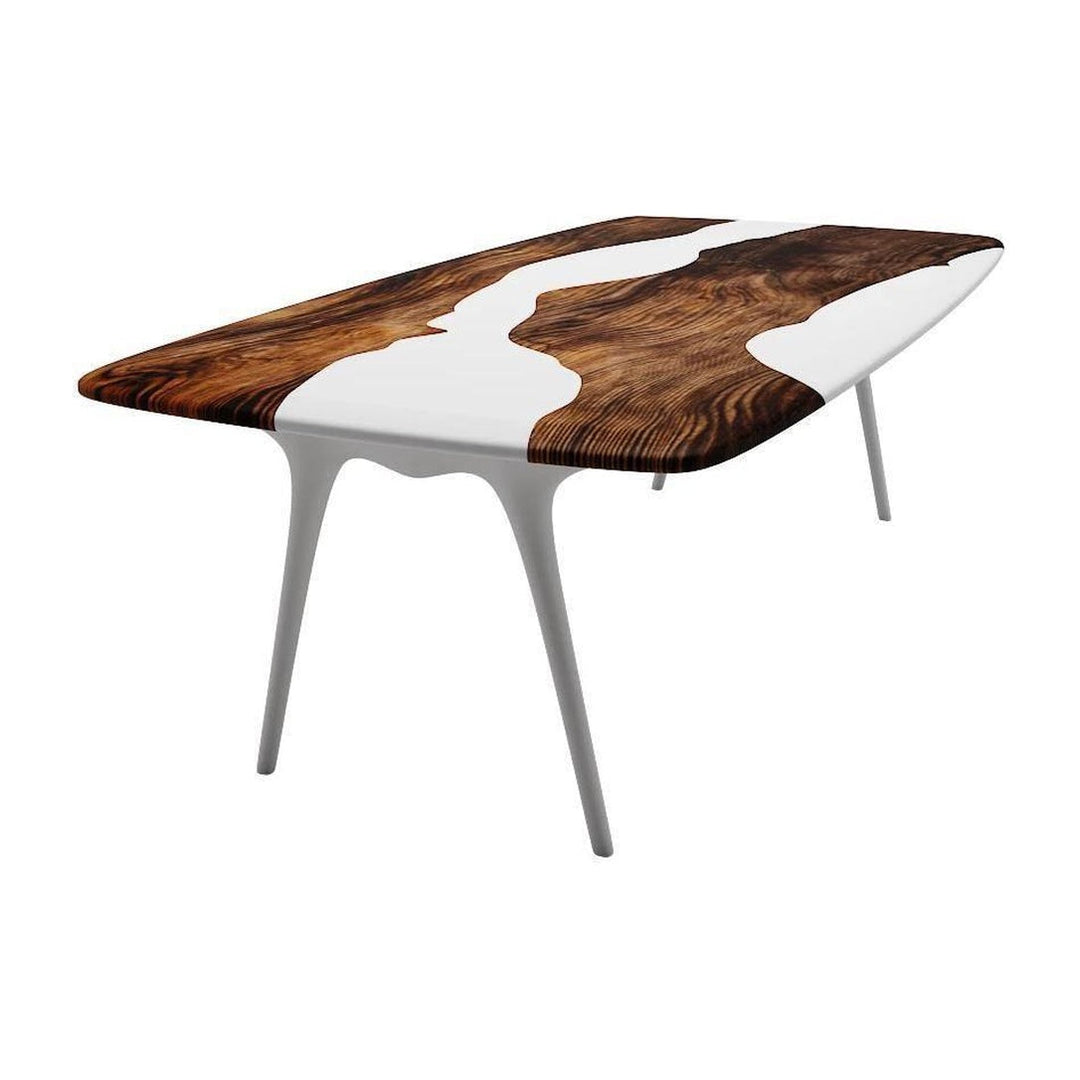 Elysion White River Walnut Dining Table Arditi Collection