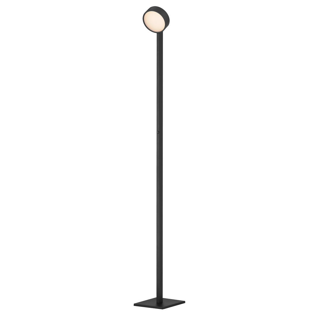 Embrace Adjustable Floor Lamp by ET2 Lighting in Black, front view