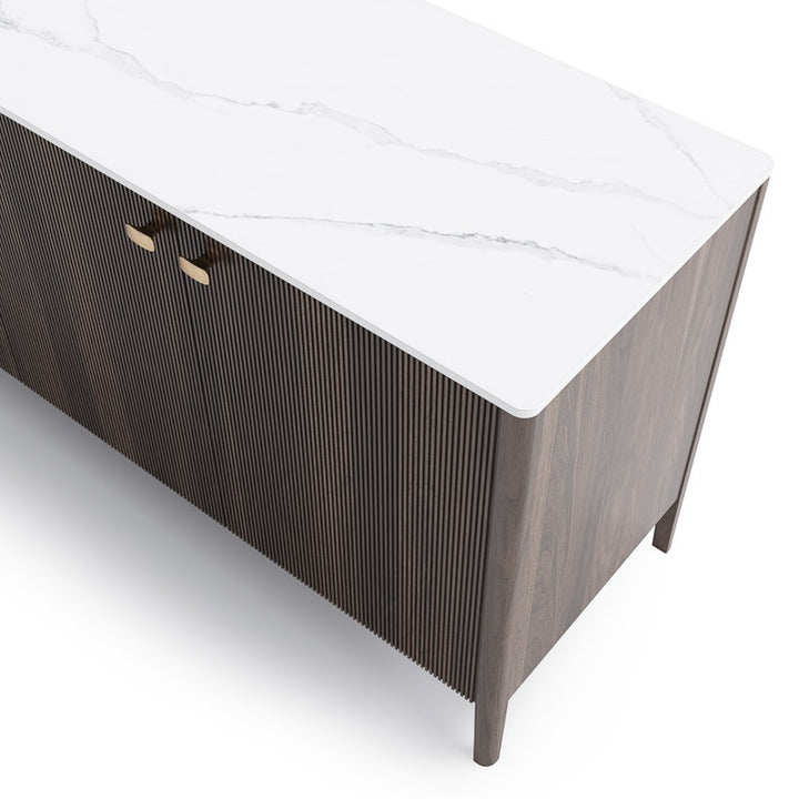 Emilie Storage Unit — porcelain top detail