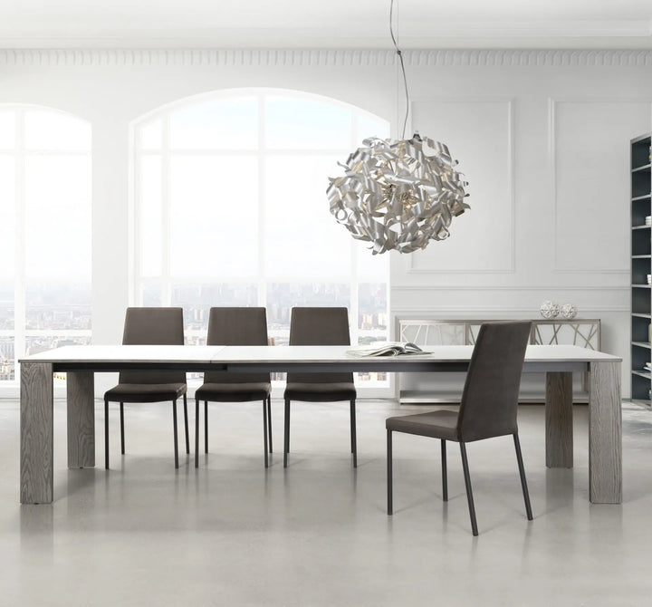 Trica modern extendable dining table