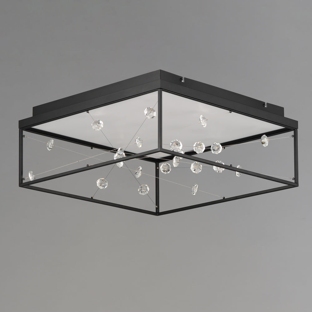 Entanglement 1-Light LED Flush Mount by ET2 Lighting, styled view 1