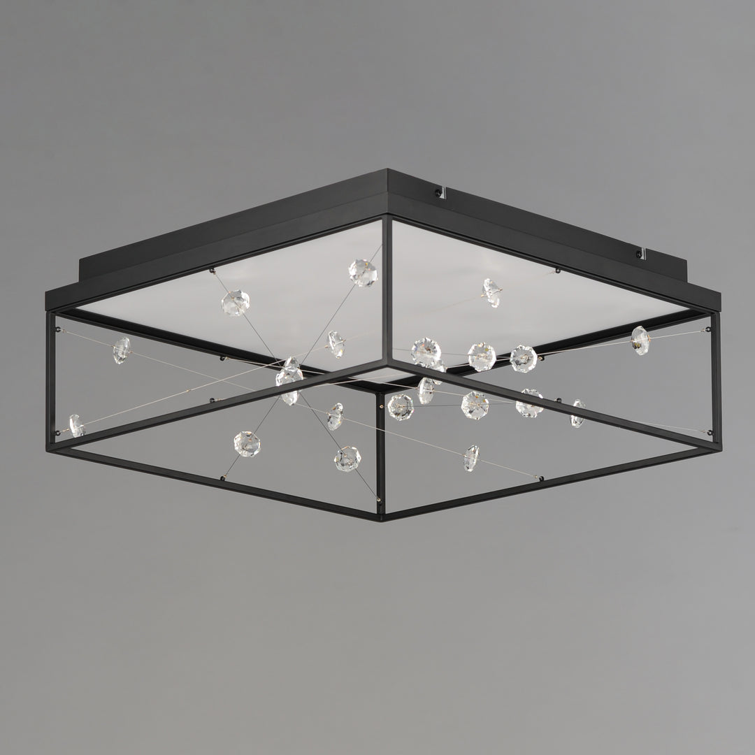 Entanglement 1-Light LED Flush Mount by ET2 Lighting, styled view 1