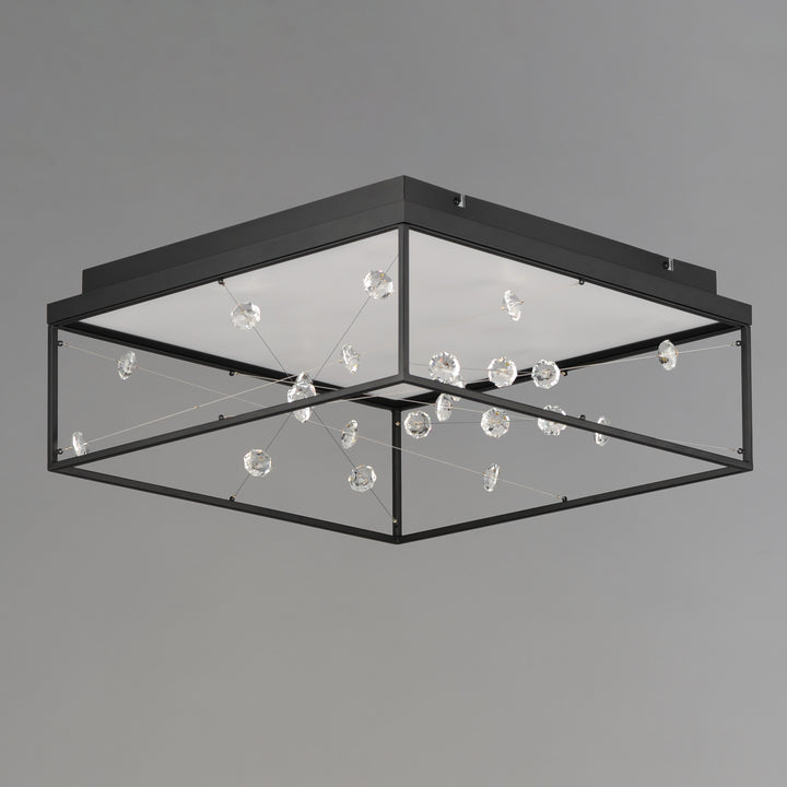 Entanglement 1-Light LED Flush Mount by ET2 Lighting, styled view 1