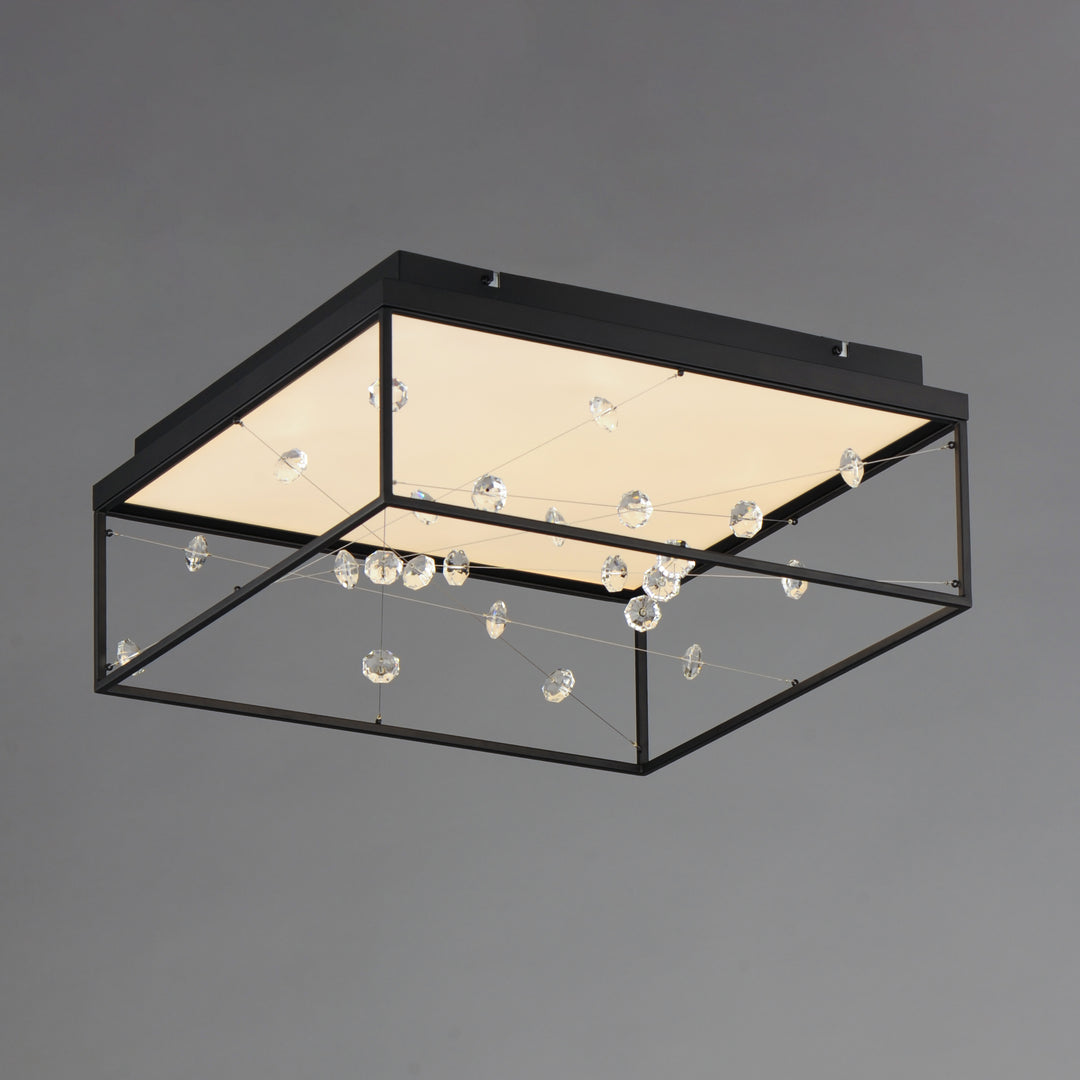Entanglement 1-Light LED Flush Mount by ET2 Lighting, styled view 2