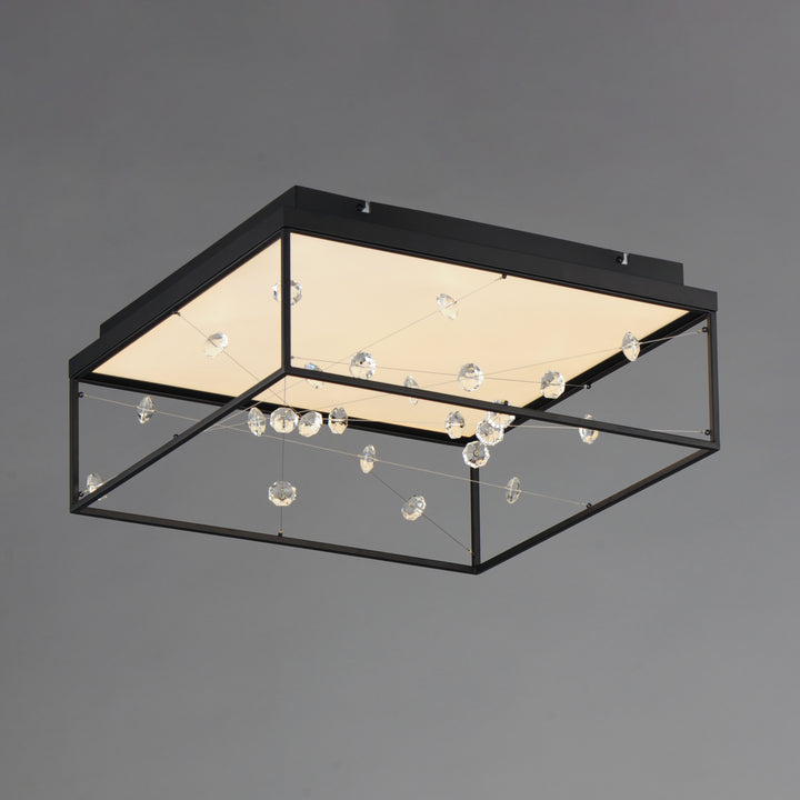 Entanglement 1-Light LED Flush Mount by ET2 Lighting, styled view 2