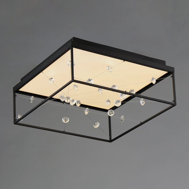 Entanglement 1-Light LED Flush Mount by ET2 Lighting, styled view 3