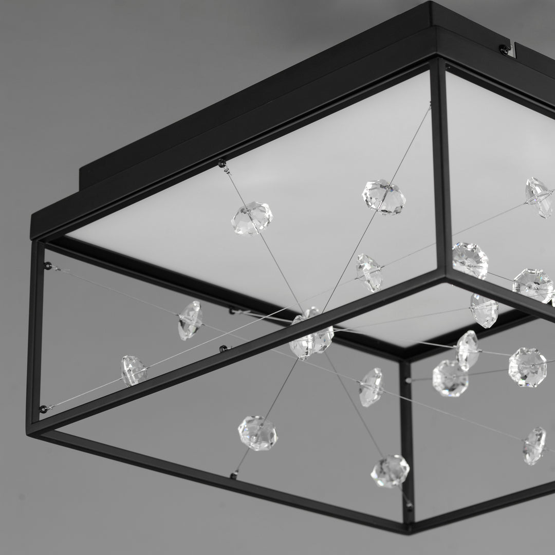 Entanglement 1-Light LED Flush Mount by ET2 Lighting, styled view 4