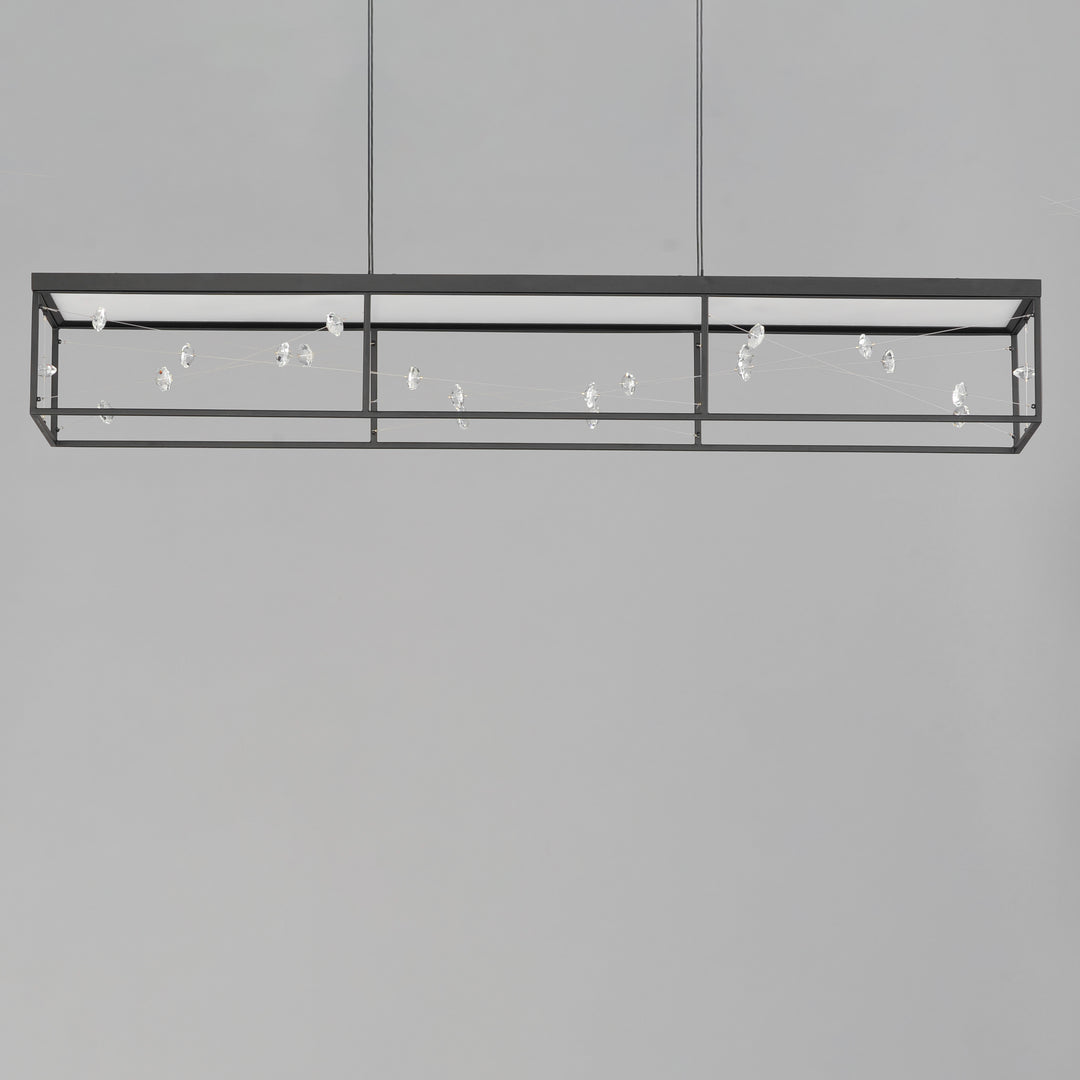 Entanglement Linear LED Pendant by ET2 Lighting, styled view 1