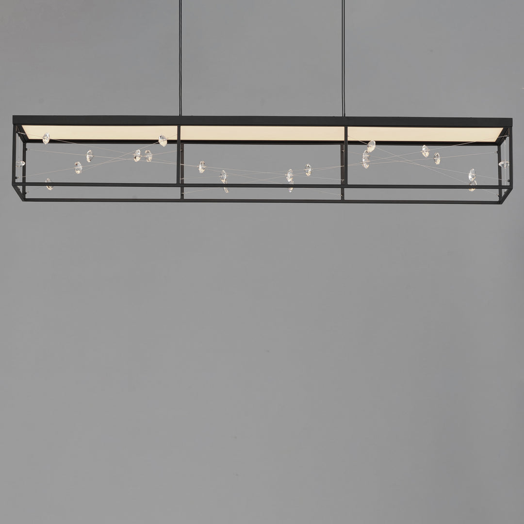 Entanglement Linear LED Pendant by ET2 Lighting, styled view 2
